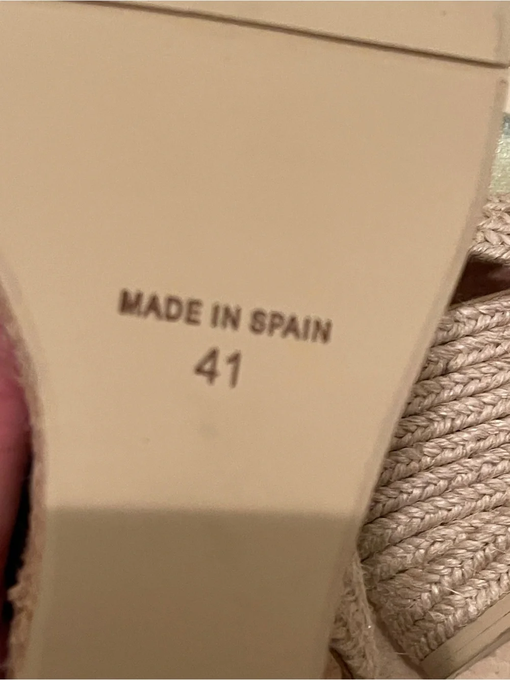 NWOT Casteller Made in Spain Wedge Espadrille Sandals in sz 41